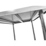 Kaupallinen mobiilityöpöytä, säädettävät jalat, ruostumaton teräs, alahylly 400x600x900mm | Adexa WT6040CWO - Image 3