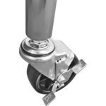 Kaupallinen mobiilityöpöytä, säädettävät jalat, ruostumaton teräs, alahylly 400x600x900mm | Adexa WT6040CWO - Image 5