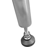 Kaupallinen mobiilityöpöytä, säädettävät jalat, ruostumaton teräs, alahylly 400x600x900mm | Adexa WT6040CWO - Image 9