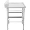 Purkupöytä Oikea puoli 600x650x850mm Astianpesukoneen koritelineellä Roiskesuojalla Ruostumaton teräs | Adexa WTF6065R - Image 3