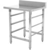 Purkupöytä Oikea puoli 600x650x850mm Astianpesukoneen koritelineellä Roiskesuojalla Ruostumaton teräs | Adexa WTF6065R