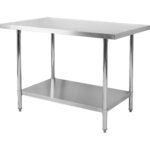 Kaupallinen Työpöytä Ruostumaton Teräs Alahylly 600x700x900mm | Adexa WT7060WO