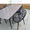 Bistro Ruokailutuoli Muovi Musta Sisä- & Ulkotiloihin | Adexa WW030BLACK - Image 10