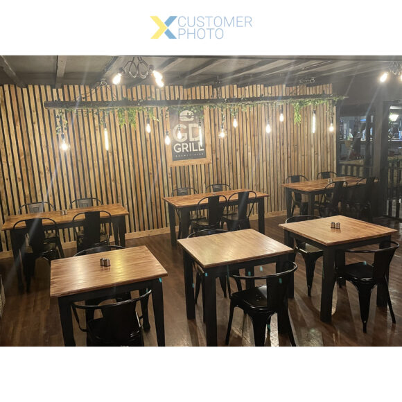Bistro-ruokailutuoli Teräs Musta Sisäkäyttöön | Adexa WW163B - Image 2