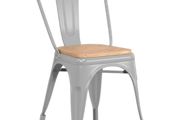 Bistro Ruokailutuoli Teräksenharmaa Sisäkäyttöön | Adexa WW170GN