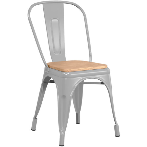 Bistro Ruokailutuoli Teräksenharmaa Sisäkäyttöön | Adexa WW170GN
