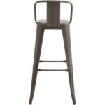 Korkea baarijakkara teräsharmaa selkänojalla sisätiloihin | Adexa WW62DG - Image 2