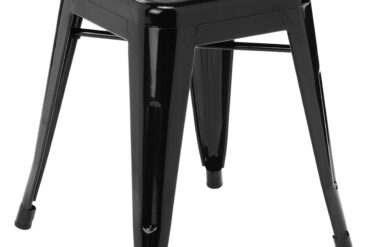 Bistro-matala jakkara Teräs Musta Sisäkäyttöön | Adexa WW65