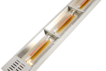 Kaupallinen Kaaripylväs Strip-lämmittimellä ja Valaistuksella 600mm | Adexa XDHHB6001T