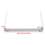 Kaupallinen Ripustettava Kantojärjestelmä Lämpökaistalämmittimellä & Valaistuksella & Ketjuilla 900mm | Adexa XDHHB900N - Image 7