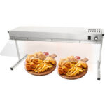 Kaupallinen katos lämpönauhalla ja valaistuksella sekä aivastussuojalla 950x315x457mm | Adexa XDHHC900SG