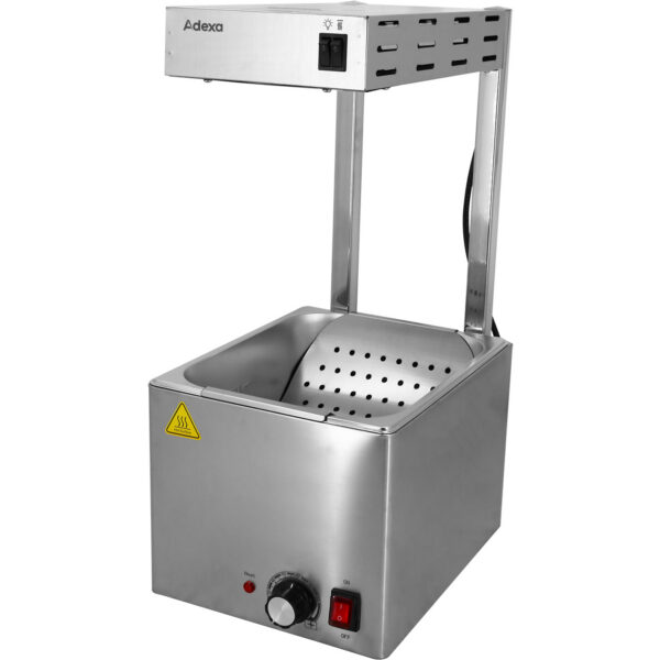 Kaupallinen Infrapuna Ruoka- ja Ranskalaistenlämmitin GN1/2 | Adexa XDIFCW8