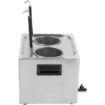 Kaupallinen pastankeittolaite, sähköinen, 2 koria, 8 litraa, pöytämalli | Adexa XDPAC8 - Image 5