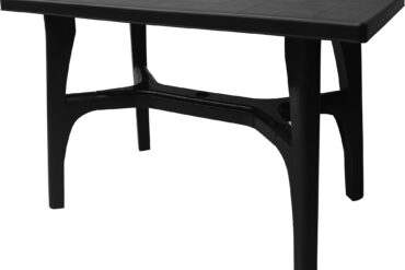 Patio-pöytä suorakulmainen 3,7 jalkaa tummanharmaa 1100x580x745mm | | Adexa XDT317