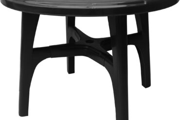 Pyöreä terassipöytä 3 jalkaa, tummanharmaa Ø920x720 mm | | Adexa XDT320