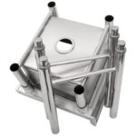 Kaupallinen pesuallas ruostumaton teräs 585x600x900mm 1 allas roiskesuoja | Adexa YDRST145A - Image 3