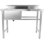 Kaupallinen RST-allas 1380x602x900mm 1 allas vasemmalla roiskesuojalla | Adexa YDRST60140L - Image 3