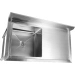 Kaupallinen RST-allas 1380x602x900mm 1 allas vasemmalla roiskesuojalla | Adexa YDRST60140L - Image 6