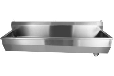 Kaupallinen seinään asennettava astianpesuallas 1200x380x320mm ruostumatonta terästä 1 altaalla | Adexa YDWPS12038