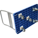 Taitettava lavakärry suuri sininen 900x585x840mm | Adexa HZMTC400 - Image 2