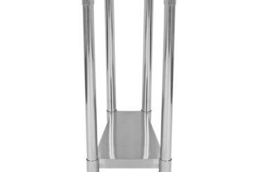 Kaksitasoinen ruostumattomasta teräksestä valmistettu työpöytä säädettävällä alapöydällä 300x700x900mm | Adexa WT7030WO