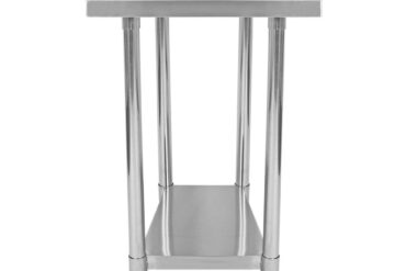 Ruostumaton terästyöpöytä roiskesuojalla 450x700x900mm | Adexa WT7045