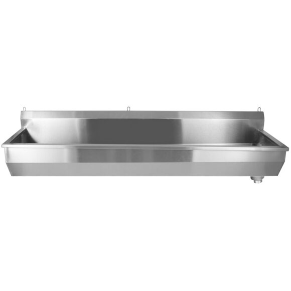 Kaupallinen seinään kiinnitettävä astianpesuallas 1800x380x320mm ruostumaton teräs 1 kulho | Adexa YDWPS18038 - Image 2