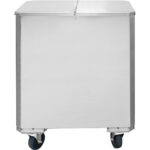 Ainesosien kuljetusvaunu, ruostumaton teräs, 120 litraa | Adexa AEK46 - Image 3