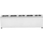 Kaupallinen aterinkori teline 5-aukkoinen ruostumaton teräs | Adexa KFA05B - Image 2