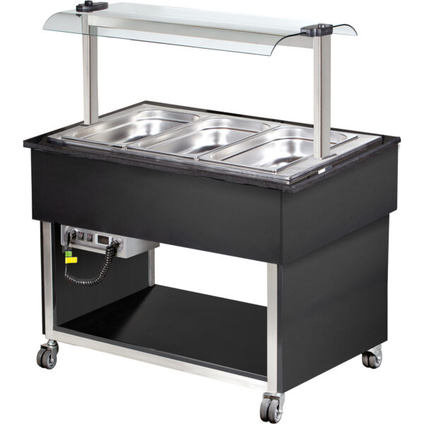 Kuuma Salaattibaari 3xGN1/1 Musta | Adexa MBH811BB