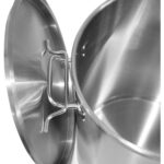 Ammattimainen jäteastia ruostumatonta terästä ja kannella 55 litraa | Adexa SDB55 - Image 4