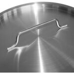 Ammattimainen jäteastia ruostumattomasta teräksestä, kansi ja pyörät, 75 litraa | Adexa SDC75 - Image 4