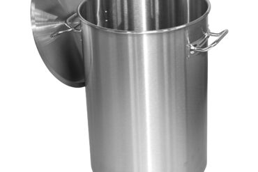 Ammattilaisen jätesäiliö Ruostumaton teräs Kansi & Pyörät 55 litraa | Adexa SDC55