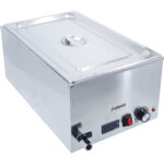 Ammattilaisen bain-marie, sisältää 1xGN1/1 astiat kannella Digitaalinen ohjaus Tyhjennyshana | Adexa WH7066CT