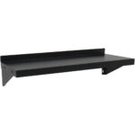 Kaupallinen seinähylly Musta jauhemaalattu teräs 800x300x190mm | Adexa WSPC30080
