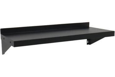 Kaupallinen seinähylly Musta jauhemaalattu teräs 800x300x190mm | Adexa WSPC30080