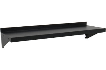 Kaupallinen Seinä hylly Musta jauhemaalattu teräs 1000x300x190mm | Adexa WSPC30100