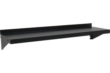 Kaupallinen seinähylly Musta pulverimaalattu teräs 1100x300x190mm | Adexa WSPC30110