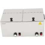 Kaupallinen kaksoismakkaralämmitin 2x8 litraa 2,4 kW | Adexa XDESW8D - Image 2