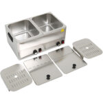 Kaupallinen kaksoismakkaralämmitin 2x8 litraa 2,4 kW | Adexa XDESW8D - Image 8