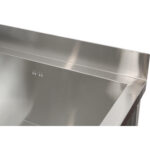 Matalampi kaupallinen kattilanpesuallas ruostumatonta terästä 1 allas roiskesuoja 800x600x660mm neliöjalat | Adexa SMSJY8060 - Image 3