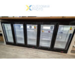 Baarijääkaappi 3 saranoitua ovea 312 litraa Musta | Adexa BC03PP - Image 8