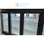 Baarijääkaappi 3 saranoitua ovea 312 litraa Musta | Adexa BC03PP - Image 3