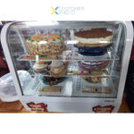 Näyttöjääkaappi 100 litraa 2 hyllyä Valkoinen | Adexa CW100W - Image 2