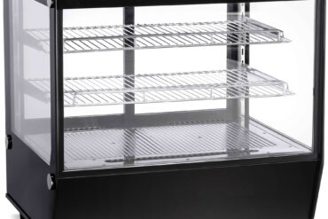 Näyttöjääkaappi 120 litraa 2 hyllyä Musta Tasainen etuosa | Adexa CW120BLACK