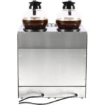 Kaupallinen kahden kannun suodatinkahvinkeitin, joka täytetään manuaalisesti, 4 lasikannua, 4 lämpölevyä | Adexa DRB686P - Image 6