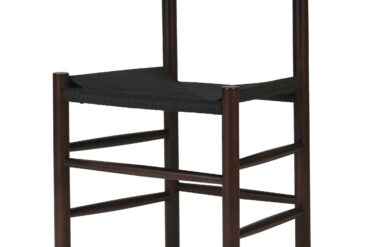 Pähkinänruskea pyökkipuisen tuolin istuin punotusta mustasta narusta | | Adexa GS60575DWB