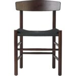 Pähkinänruskea pyökkipuisen tuolin istuin punotusta mustasta narusta | | Adexa GS60575DWB - Image 4