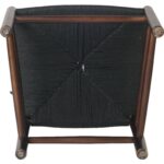 Pähkinänruskea pyökkipuisen tuolin istuin punotusta mustasta narusta | | Adexa GS60575DWB - Image 3