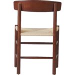 Pähkinäväri Pyökkipuutuoli, jossa on Vaalea punoskudosistuin | | Adexa GS60575LWBE - Image 3